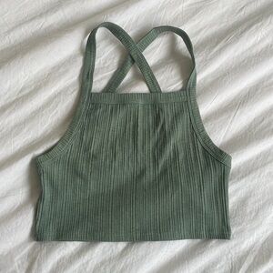 Cropped green top from American Eagle in size S